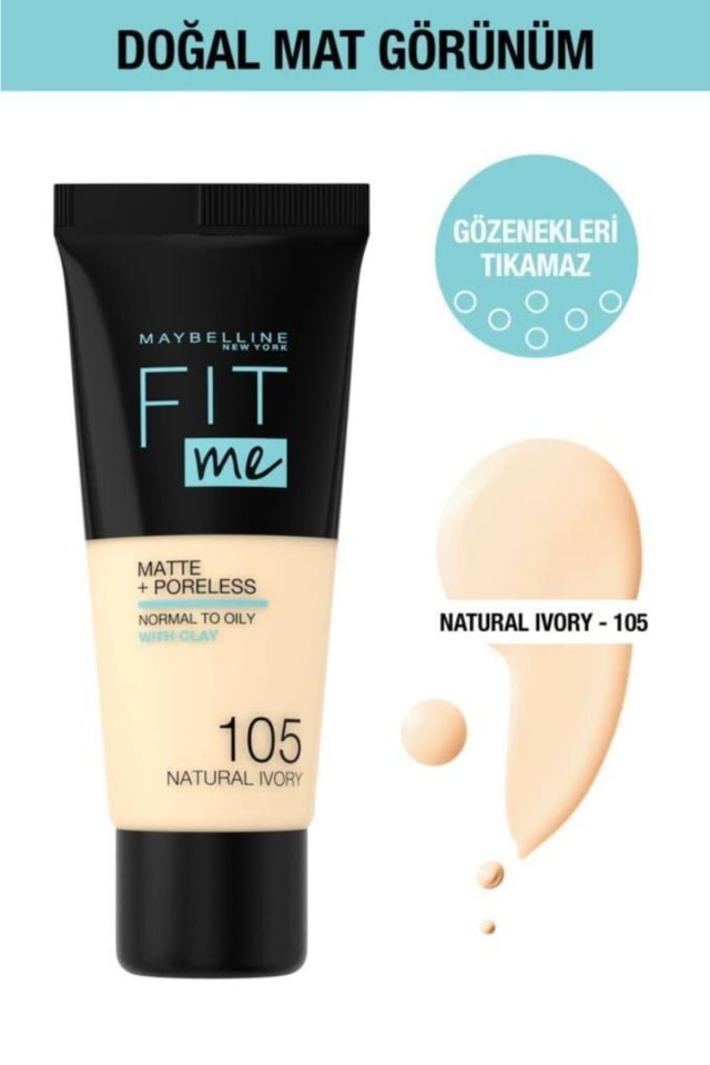 MAYBELLINE FIT ME MATTE FOND. 105