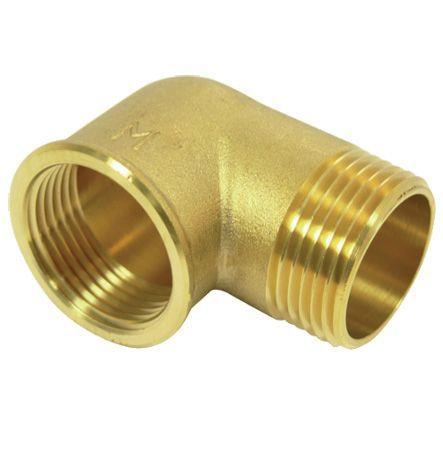 Sarı Pirinç Kuyruklu Dirsek 3/4''
