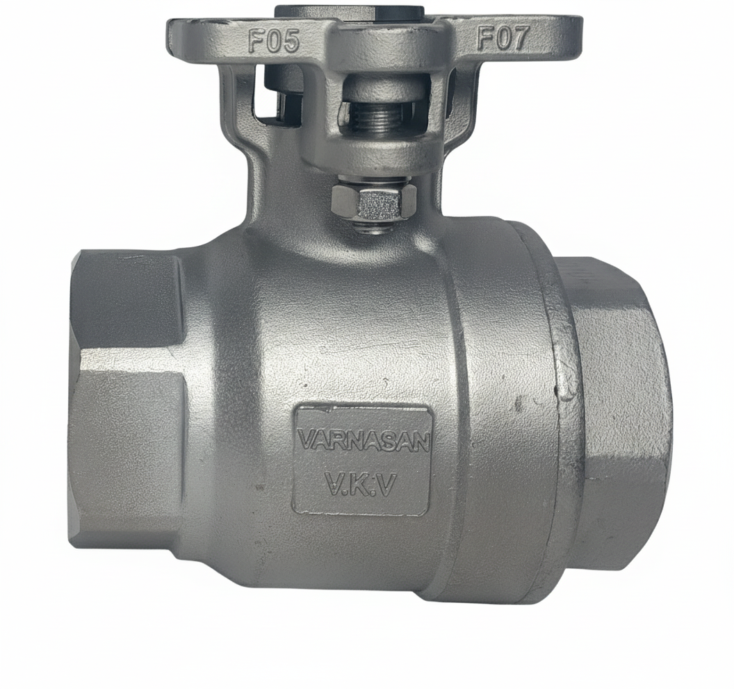 Aktüatör Uyumlu 2P Paslanmaz Küresel Vana 1/2'' PN63
