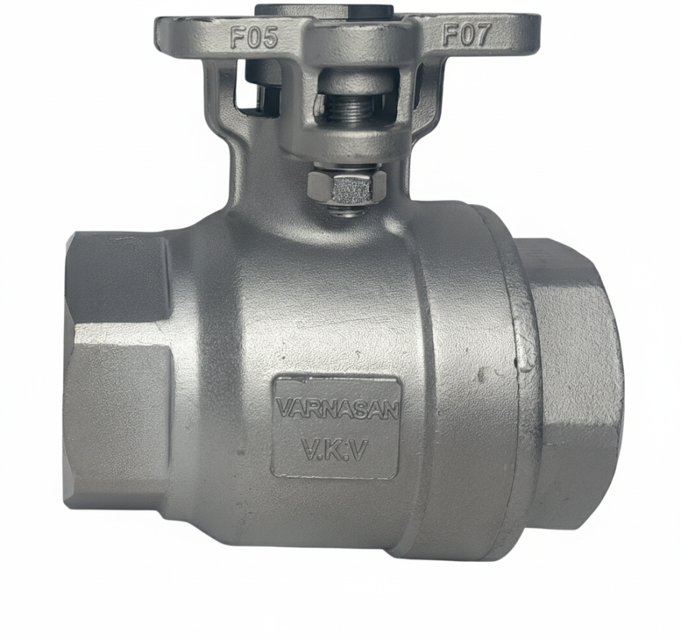 Actuator Compatible Stainless Steel Ball Valve 1'' PN63 2P
