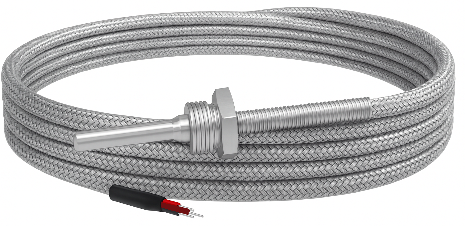 EMKO PT100 - RTR-M06-L050-K02.1 Kablolu Termokupl Sensörü 15 cm