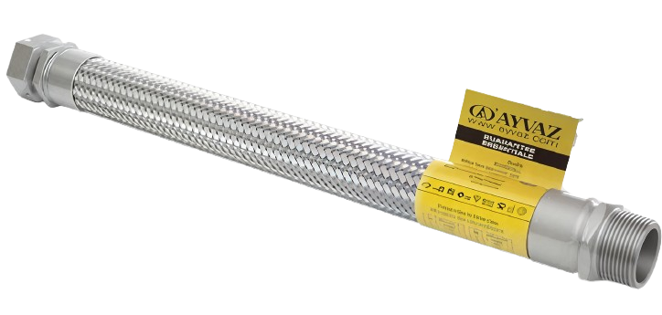 Ayvaz Stainless Braided Hose R+N 1 1/4'' L:750mm