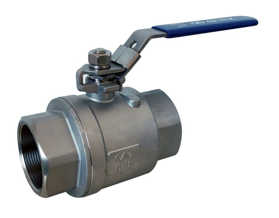 AYVAZ V-2T İki Parçalı Paslanmaz Küresel Vana 3/4'' PN63 AISI316