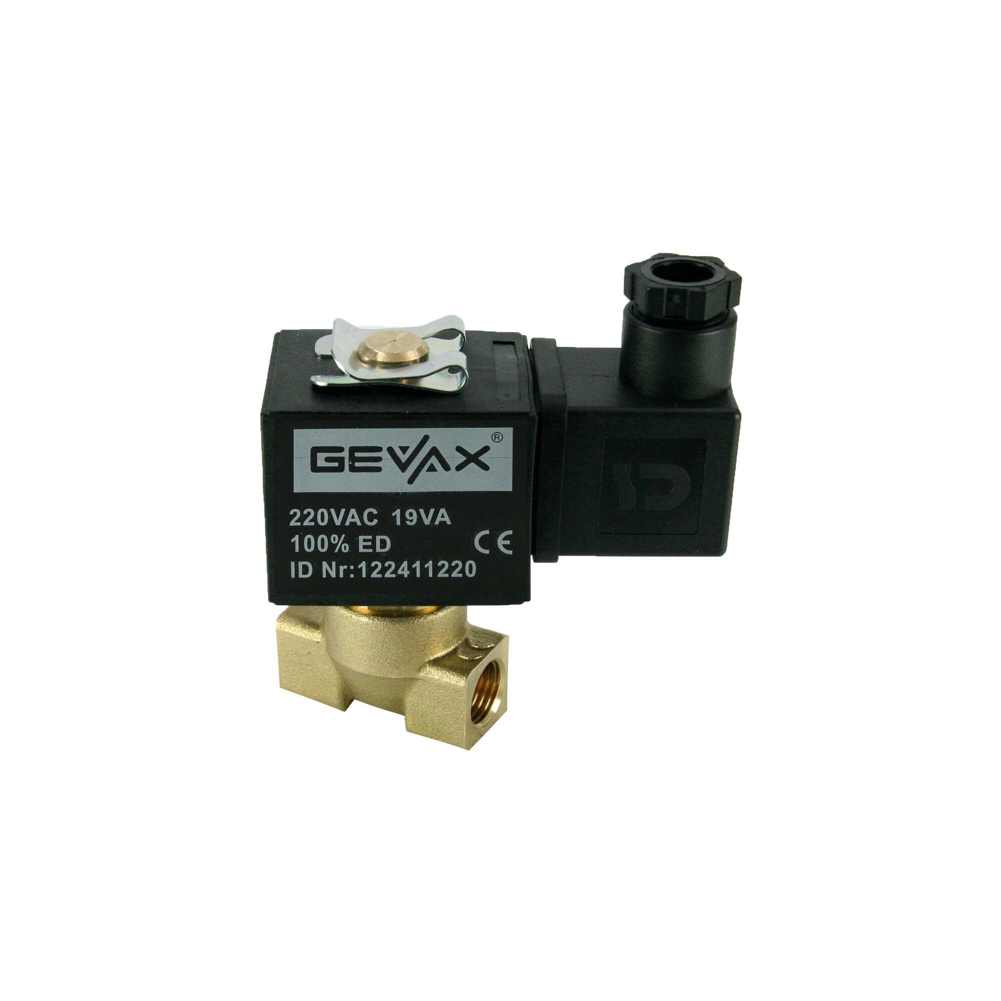 GEVAX N.K Direkt Çekmeli Solenoid Valf NBR 1/4'' (0-16 Bar) 1901-KDNB016-G220AC