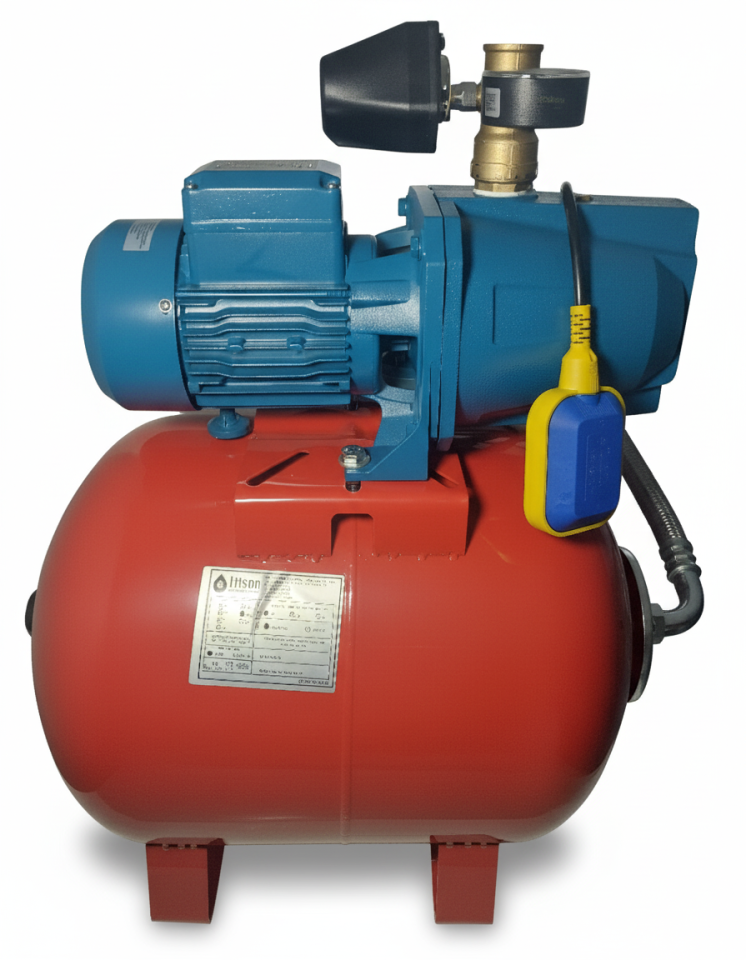 AQUASTRONG EJM80LB Package Hydrophore with Jet Pump 50 LT Tank 0.8 HP 220V