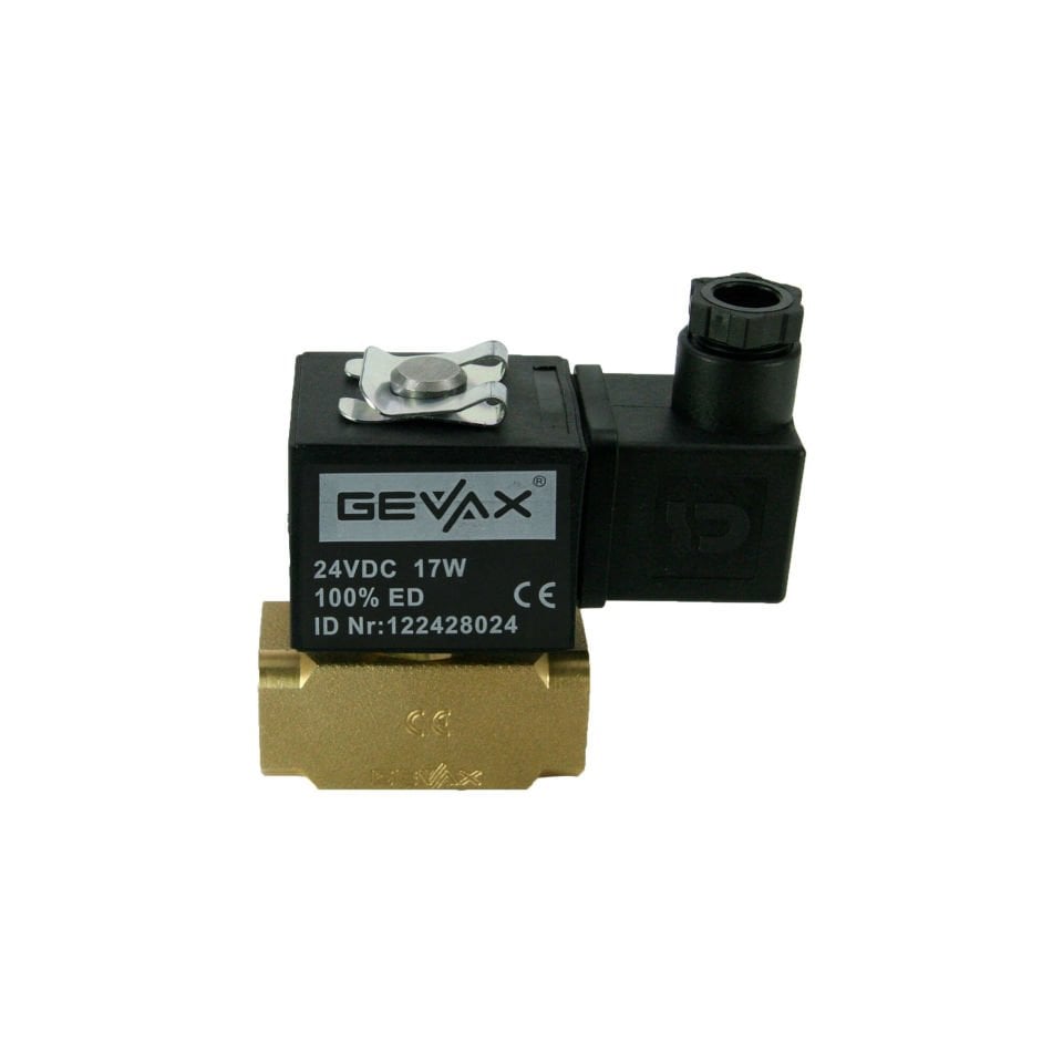 GEVAX N.K Direkt Çekmeli Solenoid Valf NBR 1/2'' (0-6 Bar) 1901-KDND006-050-G24DC
