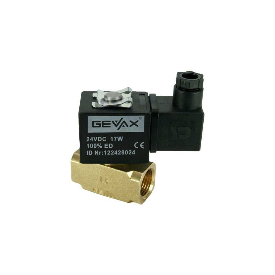 GEVAX N.K Direkt Çekmeli Solenoid Valf NBR 1/2'' (0-6 Bar) 1901-KDND006-050-G24DC