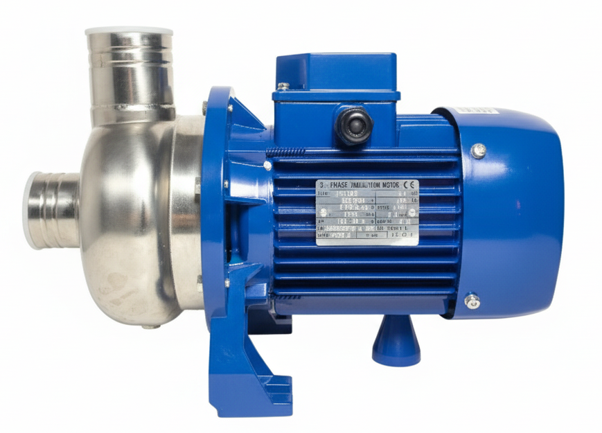 Water Sound BK120 Açık Fanlı Paslanmaz Santrifüj Pompa 1.2 HP 380V