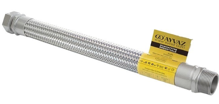Ayvaz Stainless Braided Hose R+N 1'' L:500mm