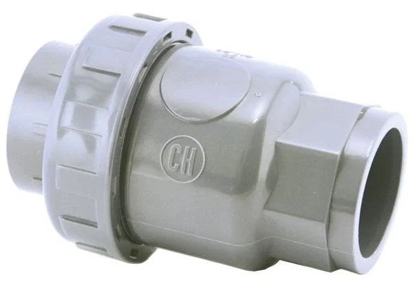 CH Aquaram U-PVC Ball Check Valve Adhesive Joint Ø40mm