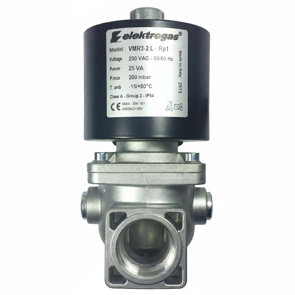 Elektrogas VMR3-2 DoğalGaz Solenoid Valfi 200mBAR 1''
