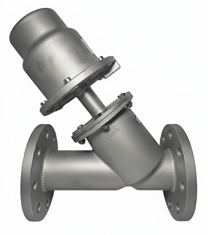 ALFANOX 105 Stainless Y Type Pneumatic On-Off Valve Ø125 DN65