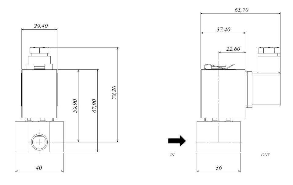 GEVAX 7901-KDVB016-020-24DC Paslanmaz Solenoid Valf  1/4''