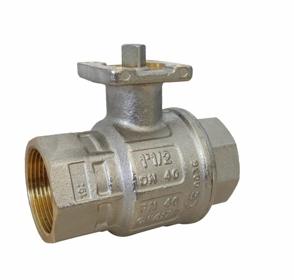 VALPRES Aktüatör Takılabilir Pirinç Küresel Vana PN40 1 1/4''