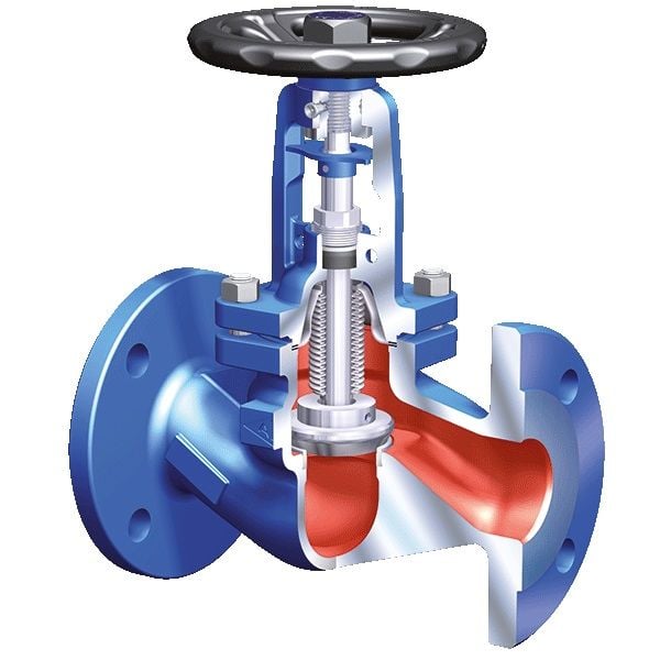 ARI FABA Plus 12.046 Metal Körüklü Vana PN16 DN65
