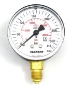 Pakkens Lower Connection Manometer Ø40 mm 315 Bar 1/8''