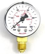 Pakkens Lower Connection Manometer Ø50 mm 0-100 Bar 1/4''