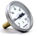 Pakkens Termometre Ø63mm 120°C 20cm 1/2''