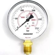 Pakkens Alt Bağlantılı Manometre Plastik Gövde Ø63 mm 250 Bar 1/4''