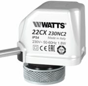 Watts Fan Coil Valve Motor 220V 22CX230NC2