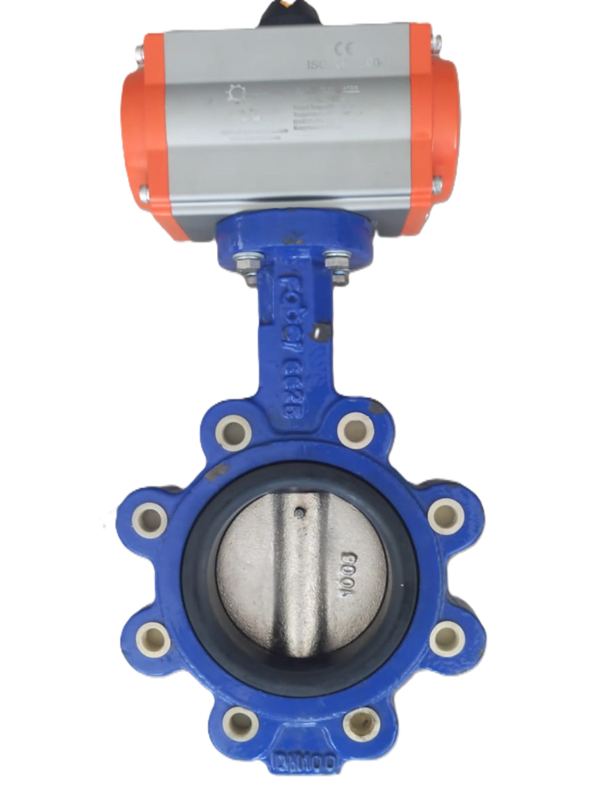 Pneumatic Actuated Butterfly Valve DN100
