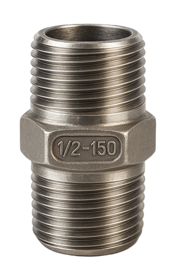 Paslanmaz Hex Nipel AISI 304 3/4''