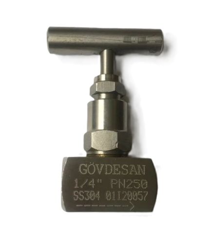 GÖVDESAN 1/4'' Paslanmaz 304, İğneli Vana PN250