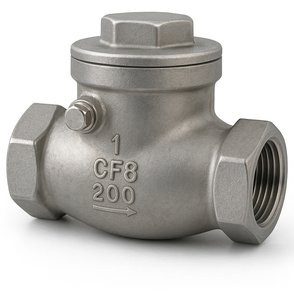 Paslanmaz Çalpara Çekvalf AISI 316 3/4'' PN16