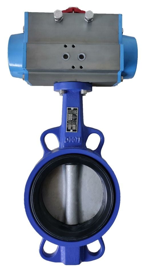 Pnömatik Aktüatörlü Ayvaz KV-3 Kelebek Vana