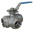 İTHAL Paslanmaz Çelik Küresel Vana Üç Yollu Aktüatör Takılabilir 1/2'' 316 L Tipi