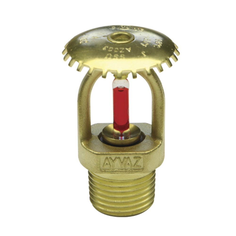 Ayvaz Kromajlı Sprinkler 79°C Hızlı Tepkili 3mm Cam Bulp Uprıght (DİK)