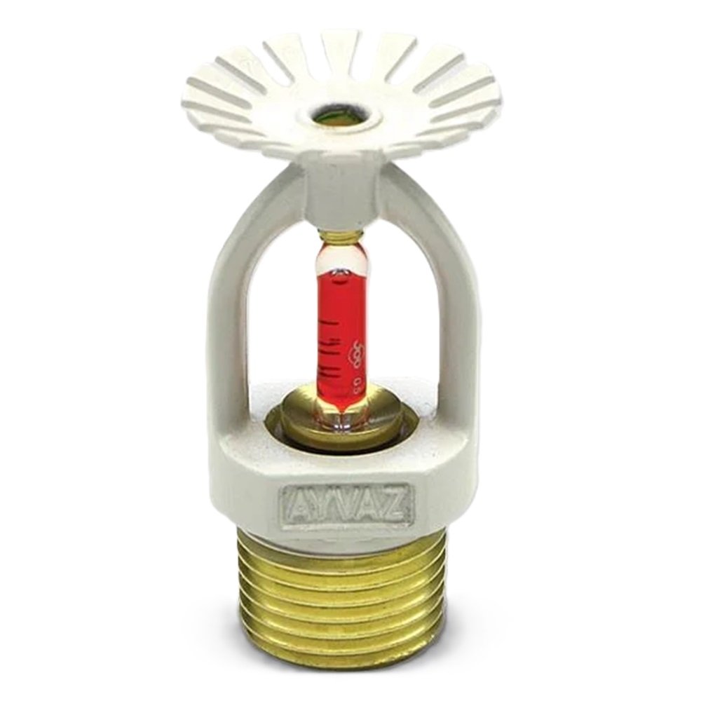 Ayvaz Pirinç Sprinkler 93°C Hızlı Tepkili 3mm Cam Bulp Pendent