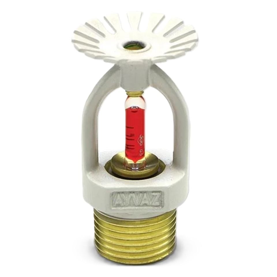 Ayvaz Beyaz Boyalı Sprinkler 68°C Cam Bulp Pendent Standart Tepkili 5mm