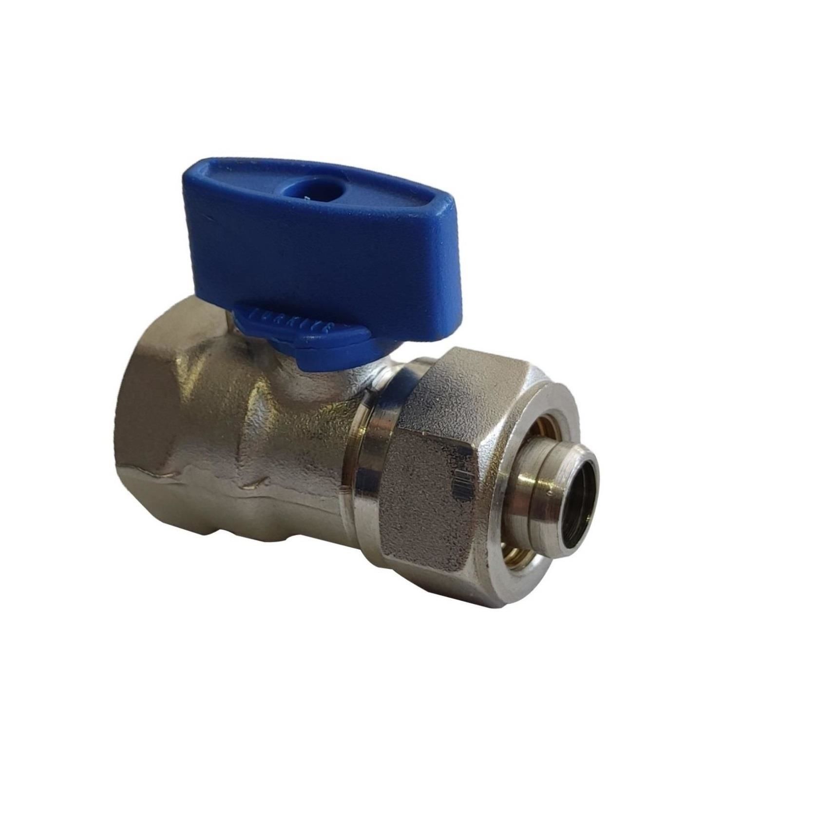 Eca Mini Küresel Vana Rakorlu Mavi 1/2''-ⵁ 16x2