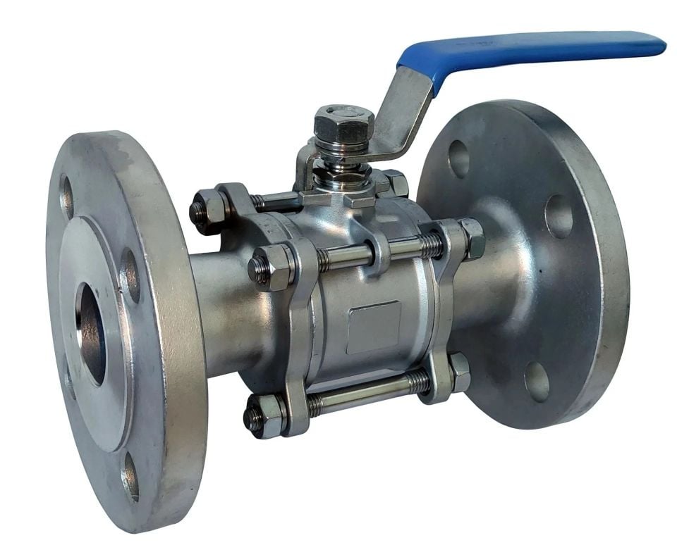 VİRA Stainless Ball Valve Three Piece AISI 304 DN50 PN40