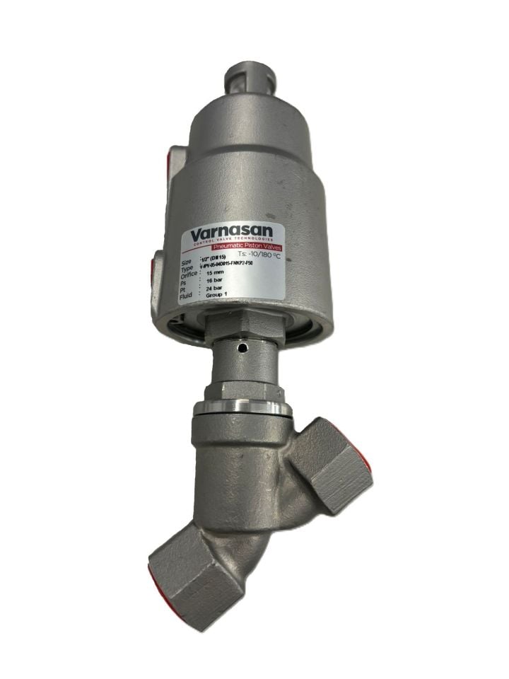 Varnasan Pnömatik Pistonlu Vana 1/2'' AISI 316