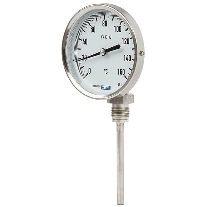 WIKA Alt Bağlantılı Termometre Ø100mm 160°C 20cm CL 2.0