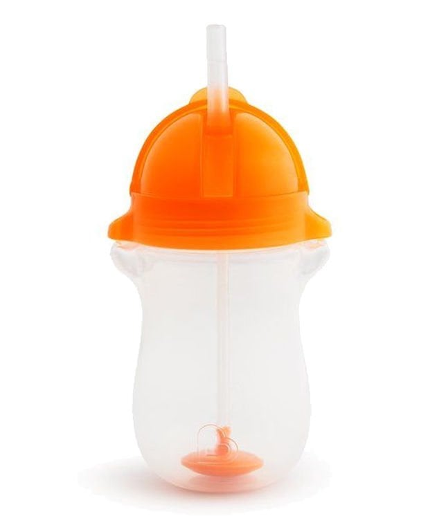 Munchkin Tıklama Kilitli  Uçlu Alıştırma Bardağı, 12ay+, 296ml, Turuncu, 1 Adet