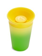 Munchkin Mucize  360° Renk Değiştiren Alıştırma Bardağı, 12ay+,  266ml, Sarı, 1 Adet