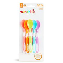 Munchkin Yumuşak, Renkli Bebek Kaşıkları, 3ay+, 6 Set