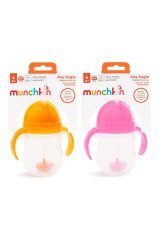 Munchkin Tıklama Kilitli Uçlu Alıştırma Bardağı 6ay+207 ml ,Turuncu ve Pembe