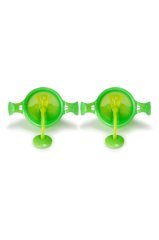 Munchkin Tıklama Kilitli Uçlu Pipetli Alıştırma Bardağı, 12ay+, 296ml, Yeşil, 2li Paket 12463-Y2