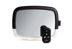 Munchkin Night Light LED Özellikli Dijital Araba Bebek Görüş Aynası, Siyah, 28,5 x 20 cm, 1 adet