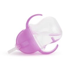 Munchkin Tıklama Kilitli  Uçlu Pipetli Alıştırma Bardağı,  6ay+207ml Mor