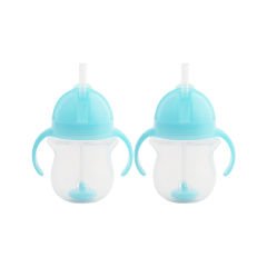 Munchkin Tıklama Kilitli Uçlu Pipetli Alıştırma Bardağı,6ay+,207ml,2li Paket