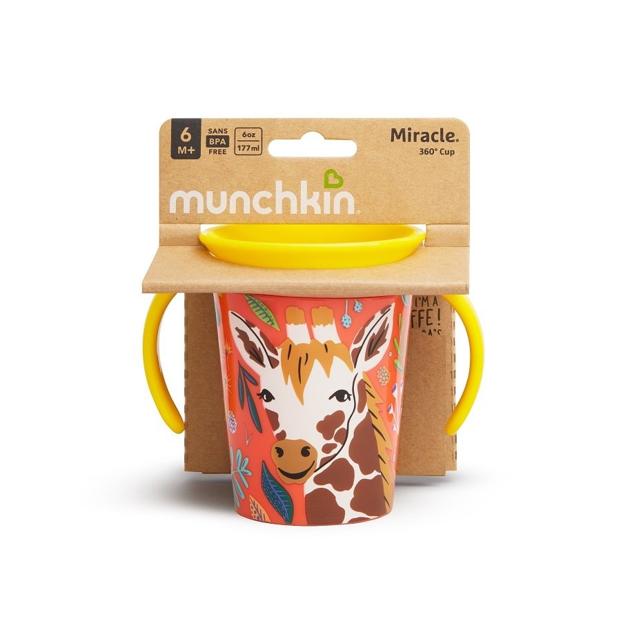 Munchkin Mucize  360° Wildlove Alıştırma Bardağı, 6ay+, 266ml, Zürafa, 1 Paket