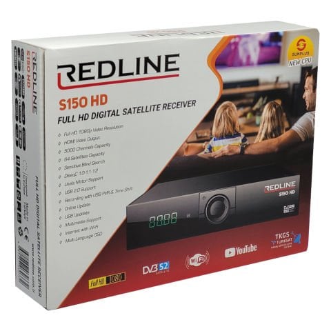 REDLİNE S150 SUNPLUS İŞLEMCİLİ KASALI HD UYDU