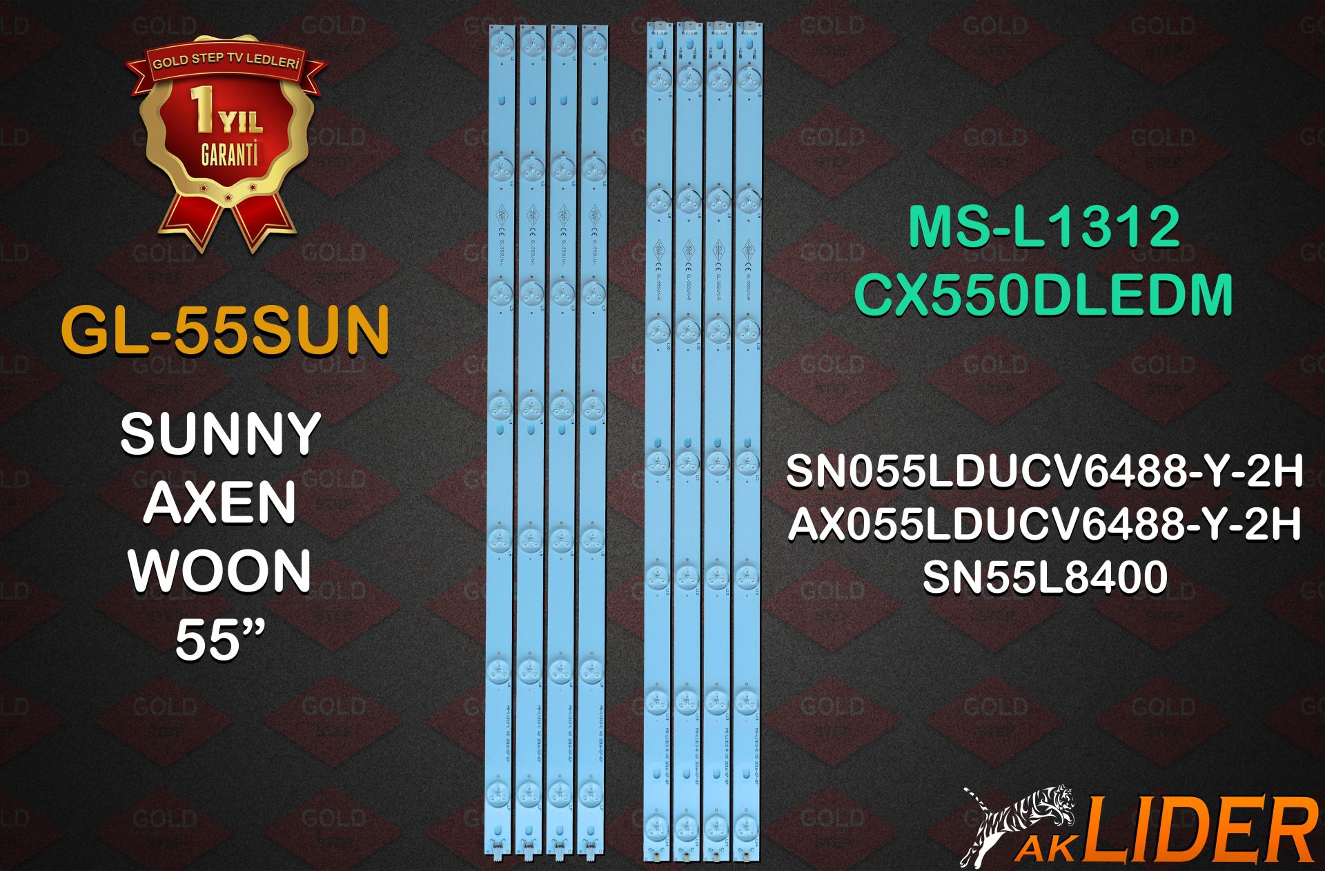 SUNNY AXEN 55'' MS-L1312 CX550DLEDM