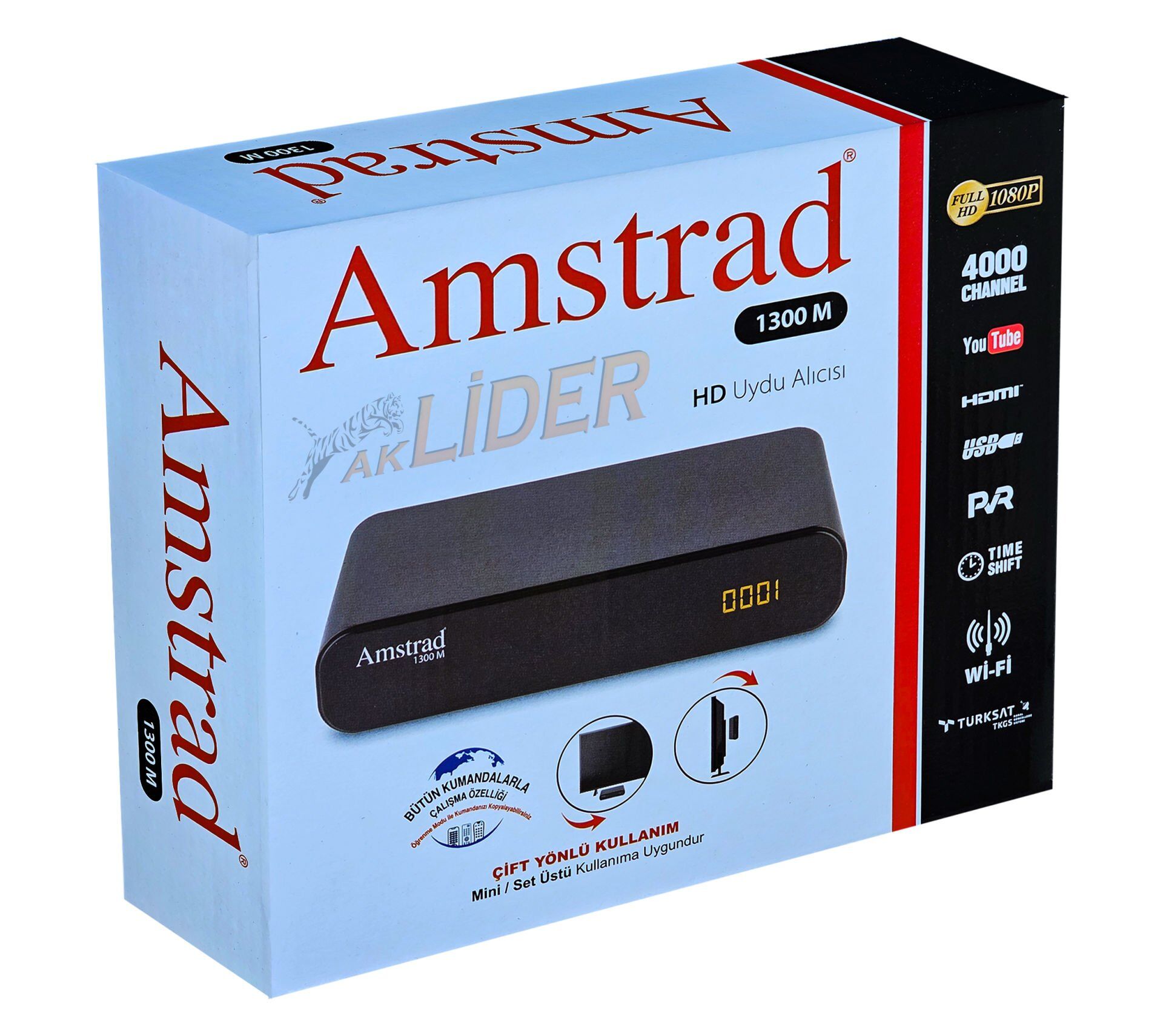 AMSTRAD 1300M KASALI GÖZLÜ UYDU ALICISI