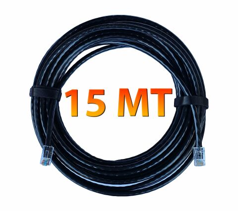 Gold Step Dış / İç Mekan 23 AWG Çift Dış İzolasyonlu CAT 6 Ethernet Kablosu 15 Metre